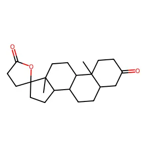 10,13-dimethylspiro[2,4,5,6,7,8,9,11,12,14,15,16-dodecahydro-1H-cyclopenta[a]phenanthrene-17,5'-oxolane]-2',3-dione structure