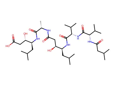 抑胃肽A structure