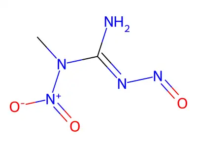 n-Methyl-n-nitro-nitrosoguanidine structure