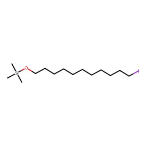 Silane, ((11-iodoundecyl)oxy)trimethyl- structure