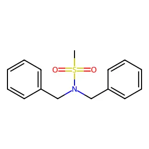 N,N-dibenzylmethanesulfonamide structure