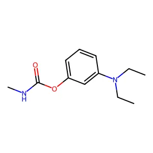 Carbamic acid, N-methyl-, 3-diethylaminophenyl ester structure