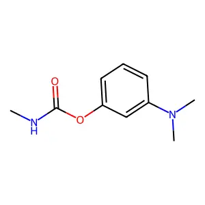 Phenol, 3-(dimethylamino)-, methylcarbamate (ester) structure