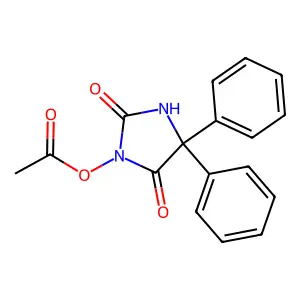 Hydantoin, 3-acetoxy-5,5-diphenyl- structure