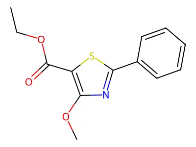 Ethyl 4-methoxy-2-phenyl-1,3-thiazole-5-carboxylate structure