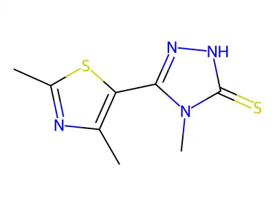 5-(2,4-Dimethylthiazol-5-yl)-4-methyl-4H-1,2,4-triazole-3-thiol structure