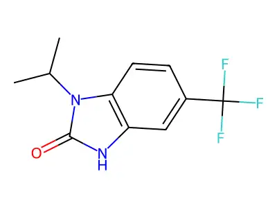 3-propan-2-yl-6-(trifluoromethyl)-1H-benzimidazol-2-one structure
