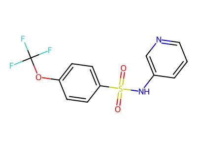 N-pyridin-3-yl-4-(trifluoromethoxy)benzenesulfonamide structure