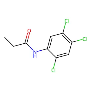 2',4',5'-Trichloropropionanilide structure