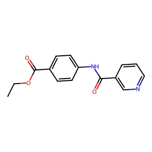 Ethyl 4-(pyridine-3-carbonylamino)benzoate structure