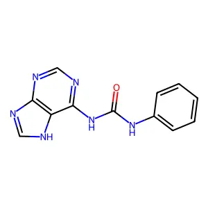 Urea, 1-phenyl-3-purin-6-yl- structure