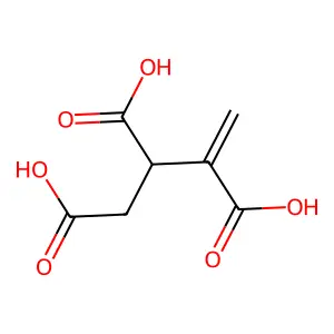 3-Butene-1,2,3-tricarboxylic acid structure