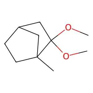 1-Methyl-2-norbornanone dimethyl ketal structure