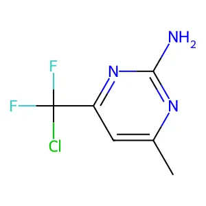 4-(Chlorodifluoromethyl)-6-methylpyrimidin-2-amine structure