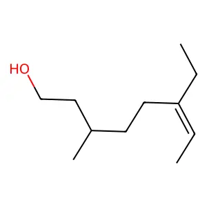 6-Ethyl-3-methyloct-6-en-1-ol structure