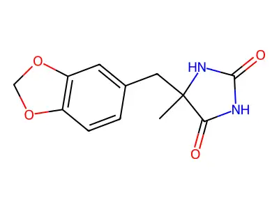5-Methyl-5-piperonylhydantoin structure