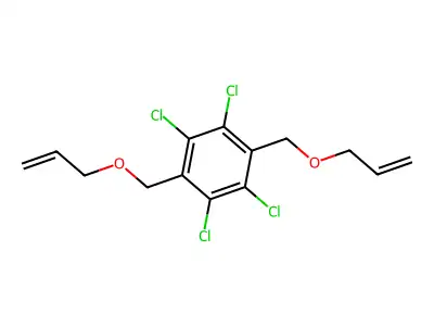 1,2,4,5-Tetrachloro-3,6-bis[(2-propen-1-yloxy)methyl]benzene structure
