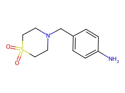 4-[(1,1-Dioxo-1,4-thiazinan-4-yl)methyl]aniline structure