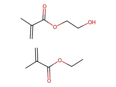 Hydroxyethyl methacrylate-ethyl methacrylate structure