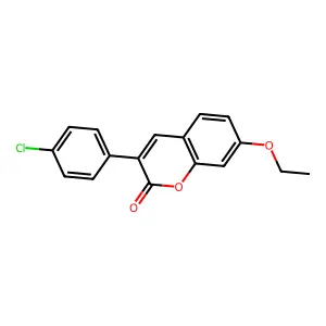 3-(4-Chlorophenyl)-7-ethoxychromen-2-one structure