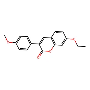 7-ethoxy-3-(4-methoxyphenyl)-2H-chromen-2-one structure