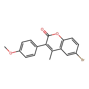 6-Bromo-3-(4-methoxyphenyl)-4-methylchromen-2-one structure