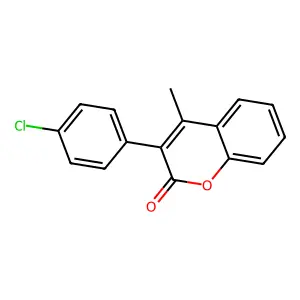 3-(4-Chlorophenyl)-4-methylchromen-2-one structure
