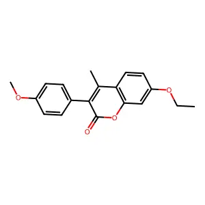 7-Ethoxy-3-(4-methoxyphenyl)-4-methylchromen-2-one structure