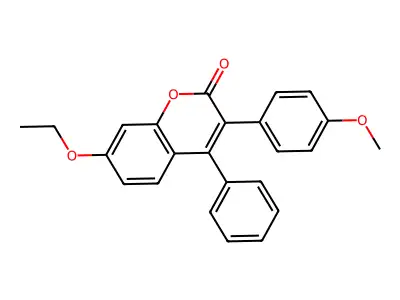 7-Ethoxy-3-(4-methoxyphenyl)-4-phenylchromen-2-one structure