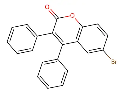 6-Bromo-3,4-diphenylcoumarin structure