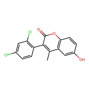3-(2,4-Dichlorophenyl)-6-hydroxy-4-methylchromen-2-one structure
