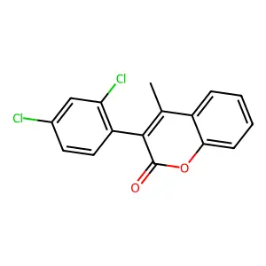 3-(2,4-Dichlorophenyl)-4-methylchromen-2-one structure