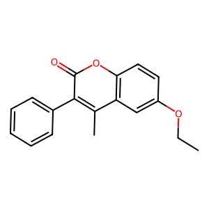 6-Ethoxy-4-methyl-3-phenylcoumarin structure