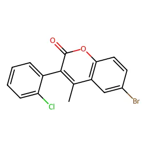 6-Bromo-3-(2-chlorophenyl)-4-methylchromen-2-one structure