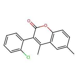 3-(2-Chlorophenyl)-4,6-dimethylchromen-2-one structure