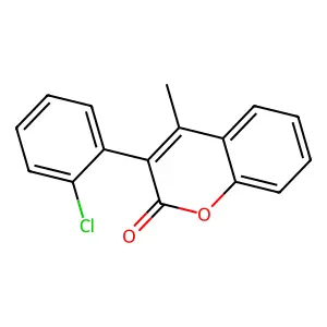 3-(2-Chlorophenyl)-4-methylchromen-2-one structure
