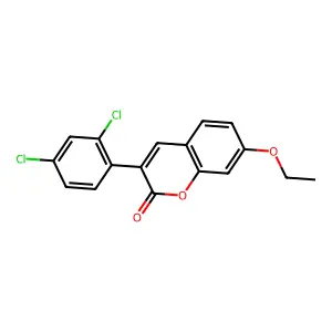 3-(2,4-Dichlorophenyl)-7-ethoxychromen-2-one structure