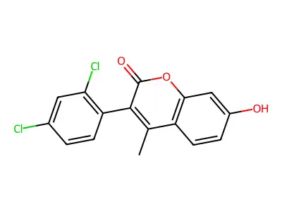 3-(2,4-Dichlorophenyl)-7-hydroxy-4-methylchromen-2-one structure