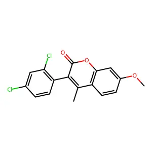 3-(2,4-Dichlorophenyl)-7-methoxy-4-methylchromen-2-one structure