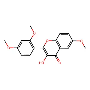 3-Hydroxy-6,2',4'-trimethoxyflavone structure