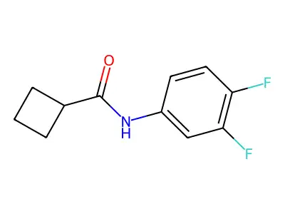 N-(3,4-difluorophenyl)cyclobutanecarboxamide structure