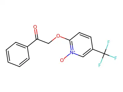 2-(2-Oxo-2-phenylethoxy)-5-(trifluoromethyl)pyridinium-1-olate structure