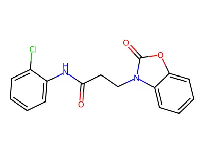N-(2-chlorophenyl)-3-(2-oxobenzo[d]oxazol-3(2H)-yl)propanamide structure