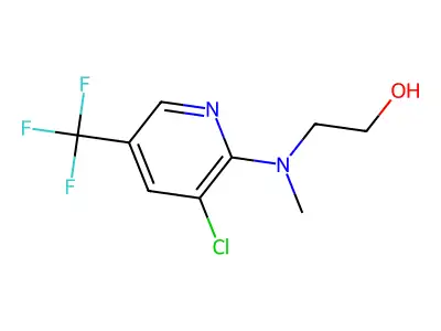2-((3-Chloro-5-(trifluoromethyl)pyridin-2-yl)(methyl)amino)ethanol structure