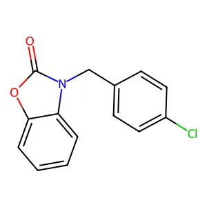 3-[(4-Chlorophenyl)methyl]-1,3-benzoxazol-2-one structure