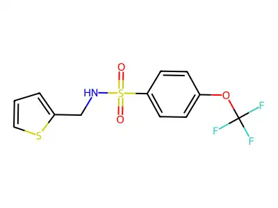 (2-Thienylmethyl)((4-(trifluoromethoxy)phenyl)sulfonyl)amine structure