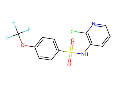 N-(2-chloropyridin-3-yl)-4-(trifluoromethoxy)benzenesulfonamide structure