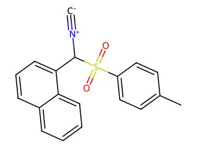 1-[Isocyano-(toluene-4-sulfonyl)-methyl]-naphthalene structure