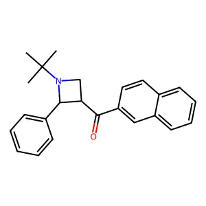 (1-Tert-butyl-2-phenylazetidin-3-yl)-naphthalen-2-ylmethanone structure