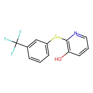 2-{[3-(Trifluoromethyl)phenyl]sulfanyl}-3-pyridinol structure